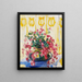 Bloemen - Wilho Sjöström — ingelijst kunstwerk aan de muur