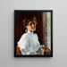 Een jong meisje - Willard Leroy Metcalf, 1893 — ingelijst kunstwerk aan de muur
