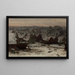 Scheveningen en winter - Willem Bastiaan Tholen — ingelijst kunstwerk aan de muur