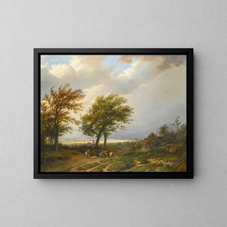 Willem Bodeman - Travellers In A Windswept Landscape.webp