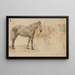 Studie van een paard - Willem Carel Nakken — ingelijst kunstwerk aan de muur