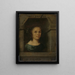 Maria Eversdijck geboren in 1628, echtgenote van Nicolas Blancardus - Willem Eversdijck — ingelijst kunstwerk aan de muur