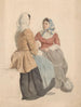 Twee zittende vrouwen met een kruik - Willem Hendrik Schmidt — weergave van het kunstwerk