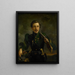 Zelfportret in uniform van de fuseliers - Willem Jodocus Mattheus Engelberts — ingelijst kunstwerk aan de muur