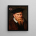 portret van Robert De Cro rond 1500-1556, bisschop van Cambrai - Willem Key — ingelijst kunstwerk aan de muur