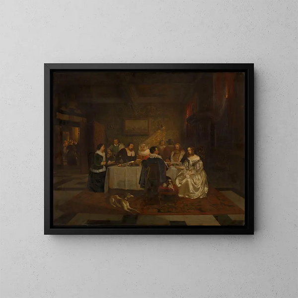 Banquet - Willem Linnig — framed artwork on a wall