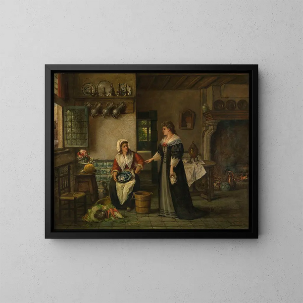 Kitchen Painting - Willem Linnig — framed artwork on a wall