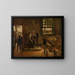 School - Willem Linnig — ingelijst kunstwerk aan de muur