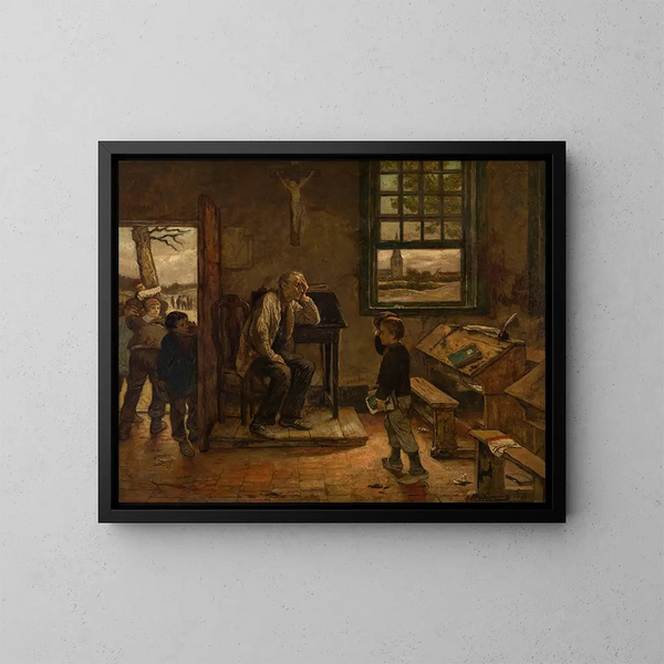 School - Willem Linnig — framed artwork on a wall