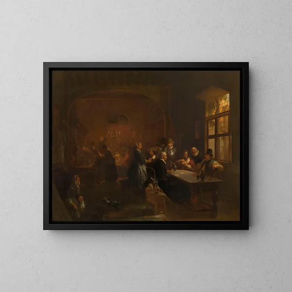 L'Auberge - Willem Linnig — framed artwork on a wall