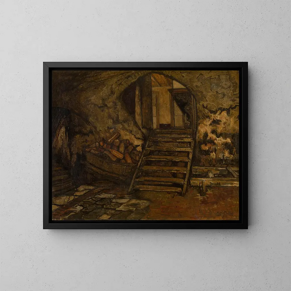 Cave - Willem Linnig the Younger — framed artwork on a wall