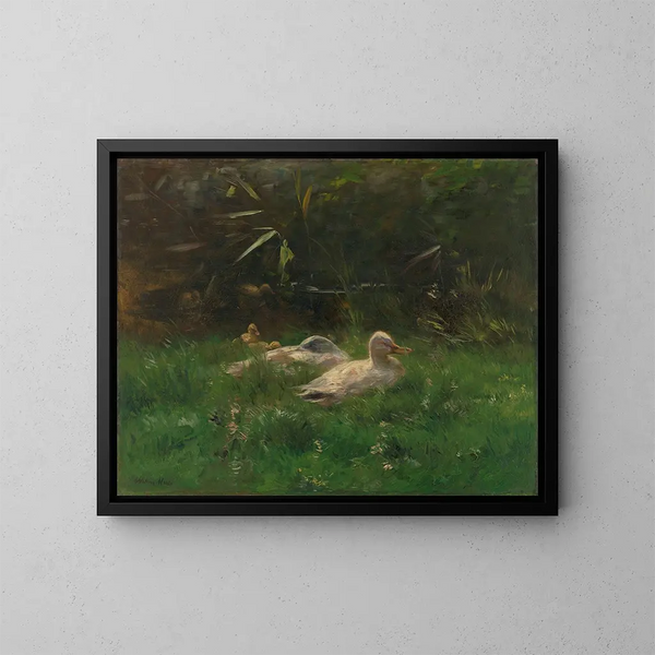 Ducks - Willem Maris — framed artwork on a wall