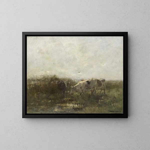 Cows - Willem Maris — framed artwork on a wall