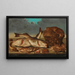 Natuurstudie met vis - Willem Ormea — ingelijst kunstwerk aan de muur