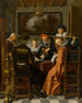 Muziek maken in de avond - Willem Pietersz Buytewech — weergave van het kunstwerk