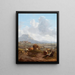 Landschap met vee van Willem Romeyn — ingelijste kunstdruk aan de muur