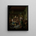 Le Rareeshow de Fraay Curieus - Willem van Mieris — ingelijst kunstwerk aan de muur