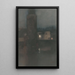 van de Montelbaanstoren in Amsterdam bij nacht - Willem Witsen — ingelijst kunstwerk aan de muur