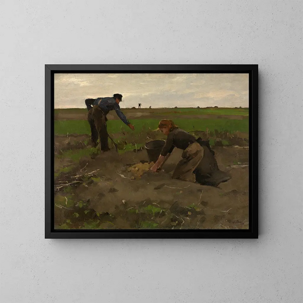 Les Arpenteurs de pommes de terre - Willem Witsen — framed artwork on a wall
