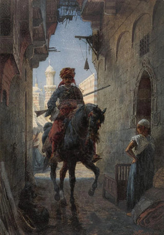 Willem de Famars Testas - Turkse ruiter in een stad.webp