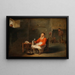 van een oude man met een biertje - Willem van Herp — ingelijst kunstwerk aan de muur