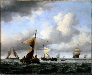 Willem van de Velde the Younger - A Brisk Breeze.webp