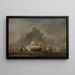 Zeeslag - Willem van de Velde de Jonge — ingelijst kunstwerk aan de muur