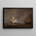 van het Bataille Navale des Guerres Anglo-Néerlandaises - Willem van de Velde le Jeune — ingelijst kunstwerk aan de muur