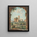 Rome met ruïnes gezien door een boog - Willey Reveley — ingelijst kunstwerk aan de muur