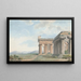 Ruïnes van de tempel in Paestum - Willey Reveley — ingelijst kunstwerk aan de muur