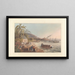 Transport and loading of sugar barrels painting - William A V Clark — framed artwork on a wall