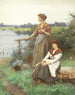 Wachten op de veerboot - William Affleck — weergave van het kunstwerk