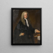 Portret van een heer in het zwart - William Aikman — ingelijst kunstwerk aan de muur