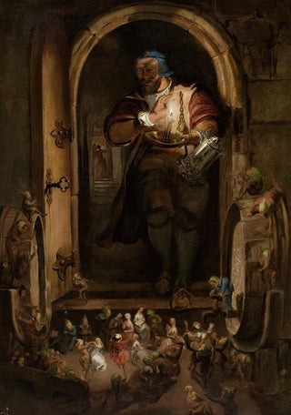 William Bell Scott - The Butlers Surprise On All Hallows Eve.webp