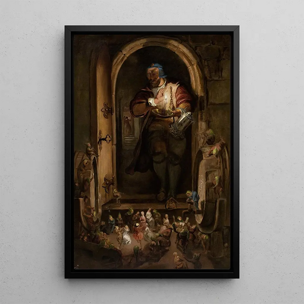 William Bell Scott - The Butlers Surprise On All Hallows Eve.webp