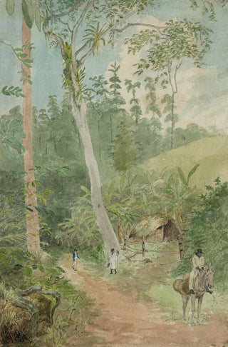 William Berryman - Plantain Walk Bookkeeper Watchman and Hut man with casks of water.webp