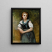 A Study for the Secret - William Bouguereau — framed artwork on a wall