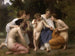 Bewondering - William Bouguereau — weergave van het kunstwerk