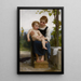 Voor de bad - William Bouguereau — ingelijst kunstwerk aan de muur
