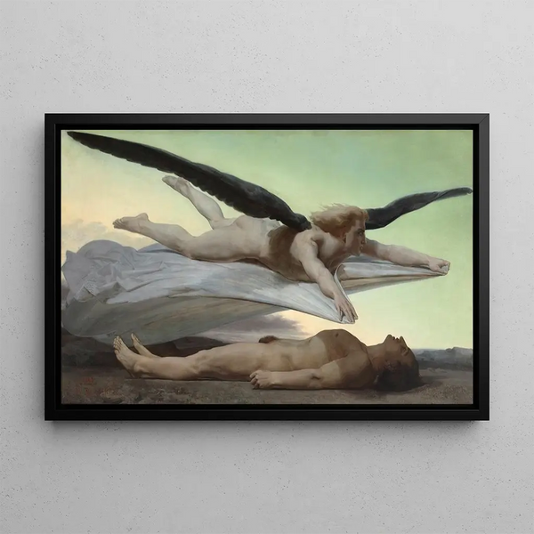 L'égalité voor de dood - William Bouguereau — ingelijst kunstwerk aan de muur
