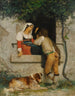 Amoureuze Italianen - William Bouguereau — weergave van het kunstwerk