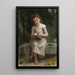 La Liseuse - William Bouguereau — framed artwork on a wall