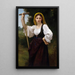 La Faneuse - William Bouguereau — framed artwork on a wall