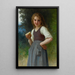 The Snack in the Fields - William Bouguereau — framed artwork on a wall