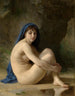 Nude Sitting Painting - William Bouguereau — artwork view