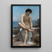 La Baigneuse - William Bouguereau — framed artwork on a wall