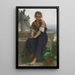 La Cruche cassée - William Bouguereau — framed artwork on a wall