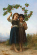 The Cherry Blossom Branch - William Bouguereau — artwork view