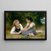 Les cueilleuses de noix - William Bouguereau — framed artwork on a wall