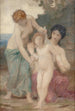 Two women putto - William Bouguereau — artwork view